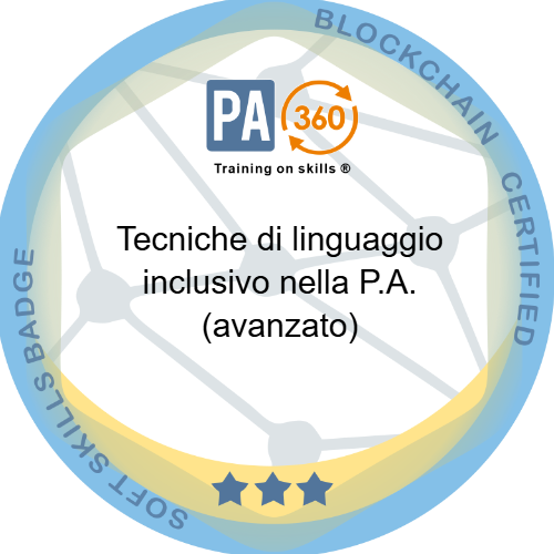 Tecniche di linguaggio inclusivo nella P.A. (avanzato)